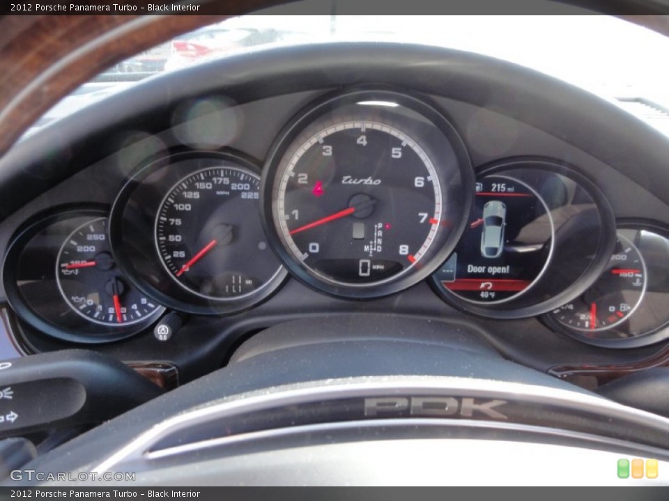 Black Interior Gauges for the 2012 Porsche Panamera Turbo #60359136