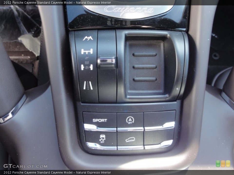 Natural Espresso Interior Controls for the 2012 Porsche Cayenne  #60359496