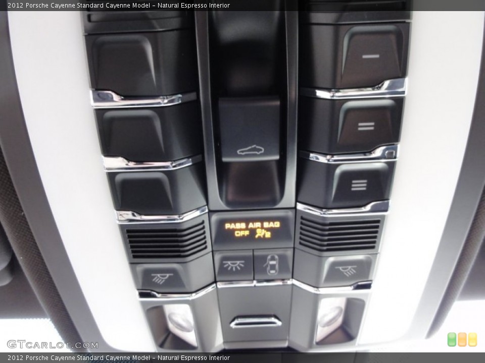 Natural Espresso Interior Controls for the 2012 Porsche Cayenne  #60359511