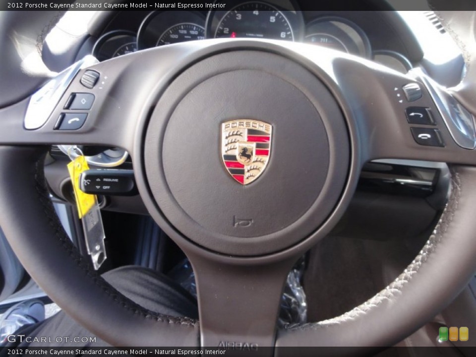 Natural Espresso Interior Steering Wheel for the 2012 Porsche Cayenne  #60359526