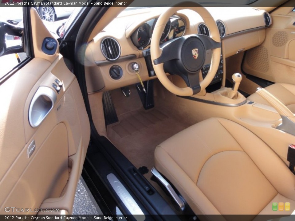 Sand Beige Interior Photo for the 2012 Porsche Cayman  #60360477