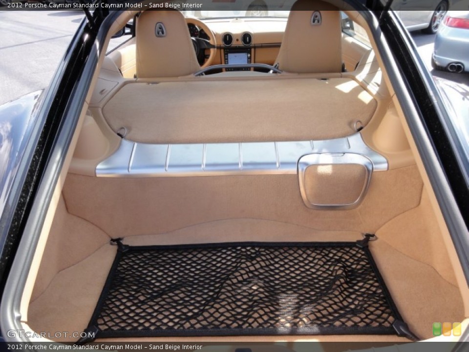 Sand Beige Interior Trunk for the 2012 Porsche Cayman  #60360567