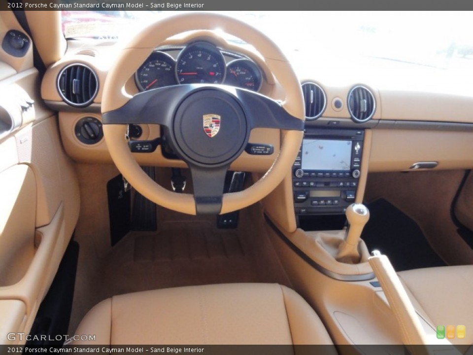 Sand Beige Interior Dashboard for the 2012 Porsche Cayman  #60360651