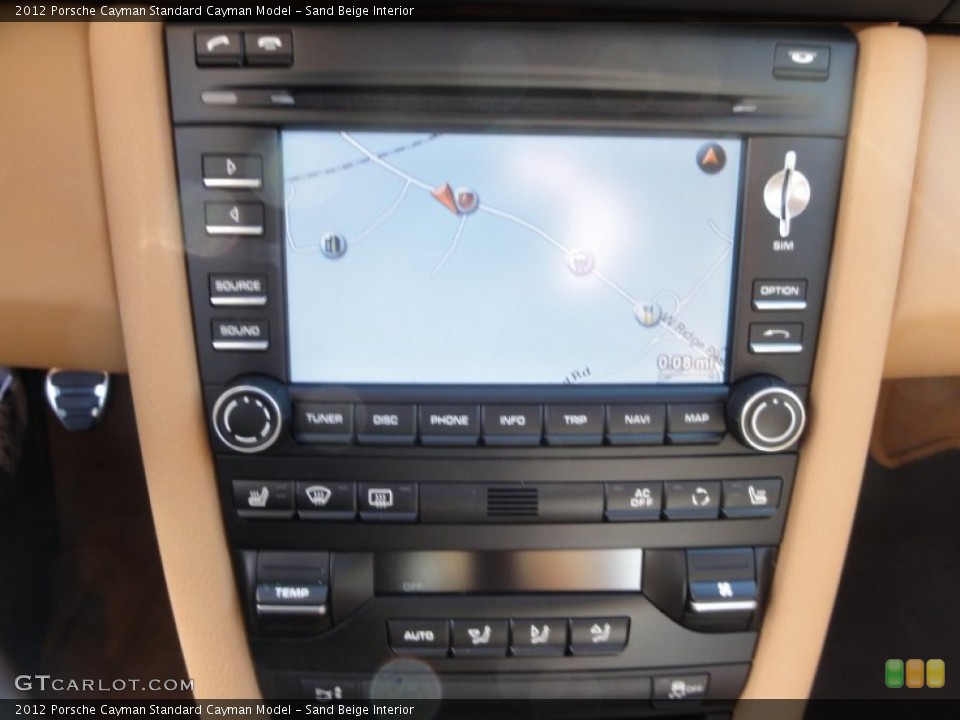 Sand Beige Interior Navigation for the 2012 Porsche Cayman  #60360660