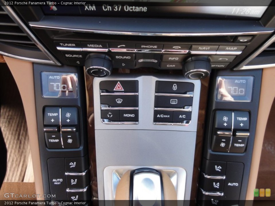 Cognac Interior Controls for the 2012 Porsche Panamera Turbo #60361047