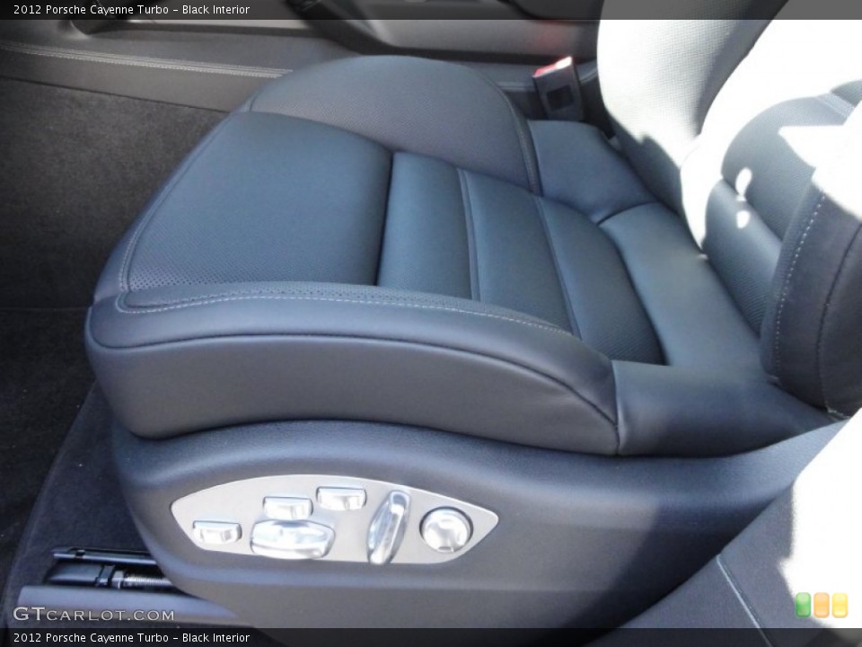 Black Interior Front Seat for the 2012 Porsche Cayenne Turbo #60361215