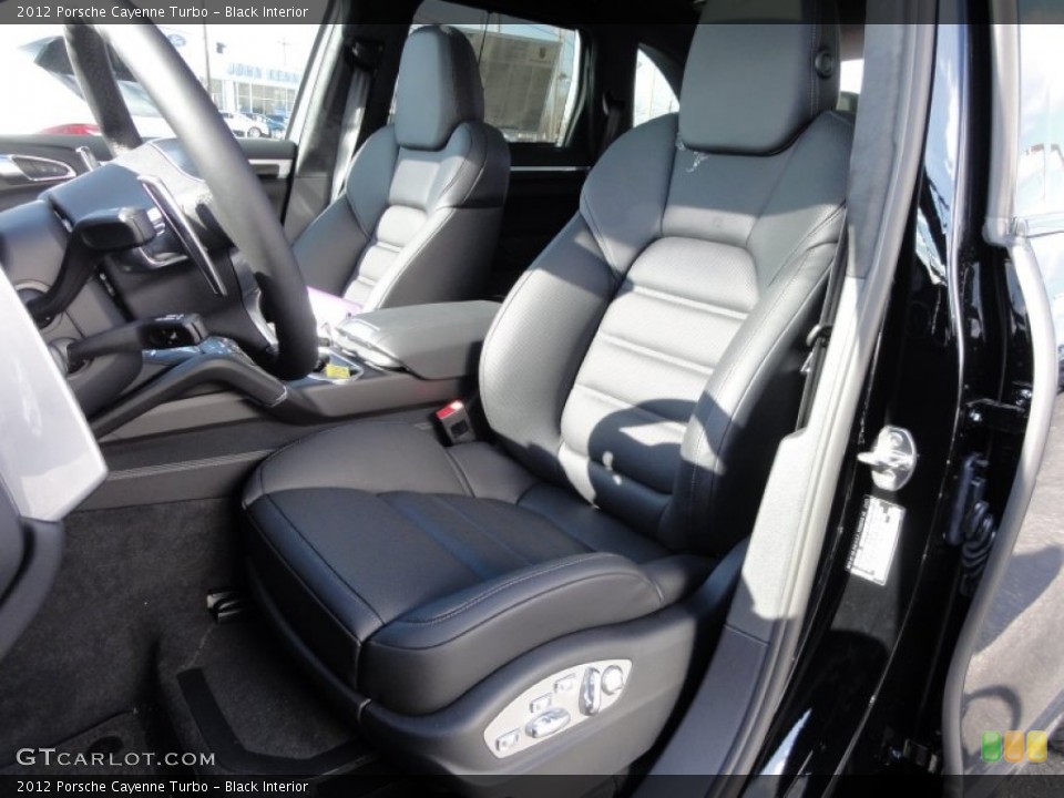 Black Interior Front Seat for the 2012 Porsche Cayenne Turbo #60361227
