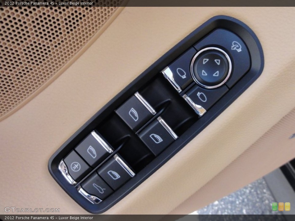 Luxor Beige Interior Controls for the 2012 Porsche Panamera 4S #60361638