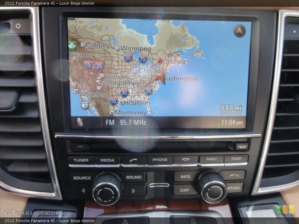 Luxor Beige Interior Navigation for the 2012 Porsche Panamera 4S #60361863