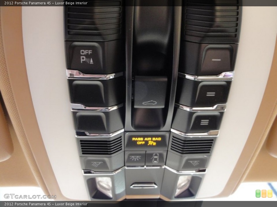 Luxor Beige Interior Controls for the 2012 Porsche Panamera 4S #60361905