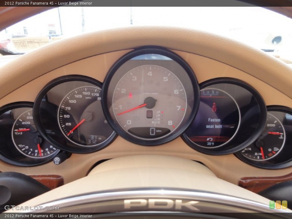 Luxor Beige Interior Gauges for the 2012 Porsche Panamera 4S #60361923
