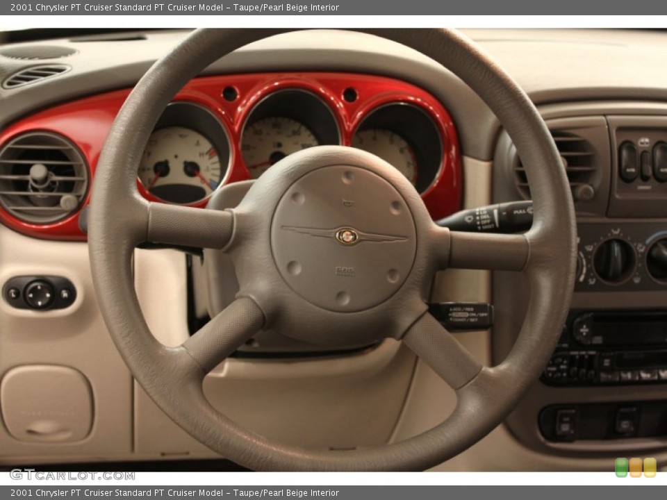 Taupe/Pearl Beige Interior Steering Wheel for the 2001 Chrysler PT Cruiser  #60362048