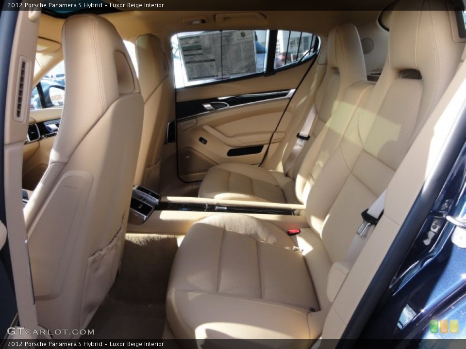Luxor Beige Interior Rear Seat for the 2012 Porsche Panamera S Hybrid #60362166