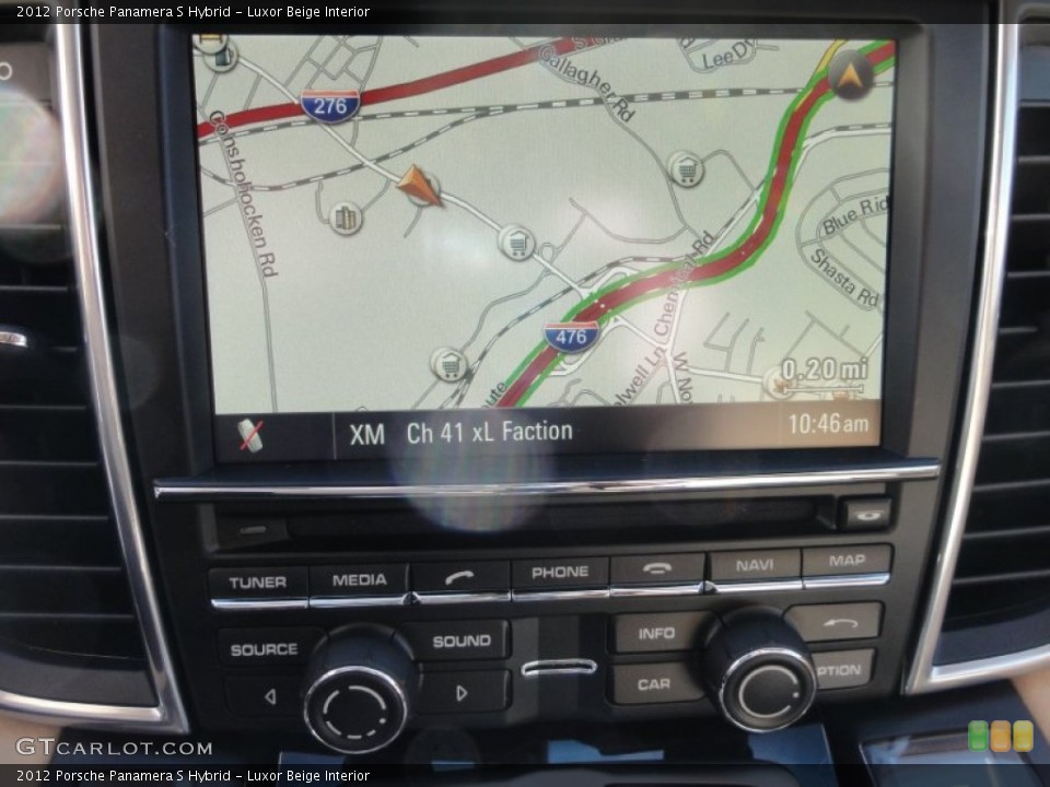 Luxor Beige Interior Navigation for the 2012 Porsche Panamera S Hybrid #60362262