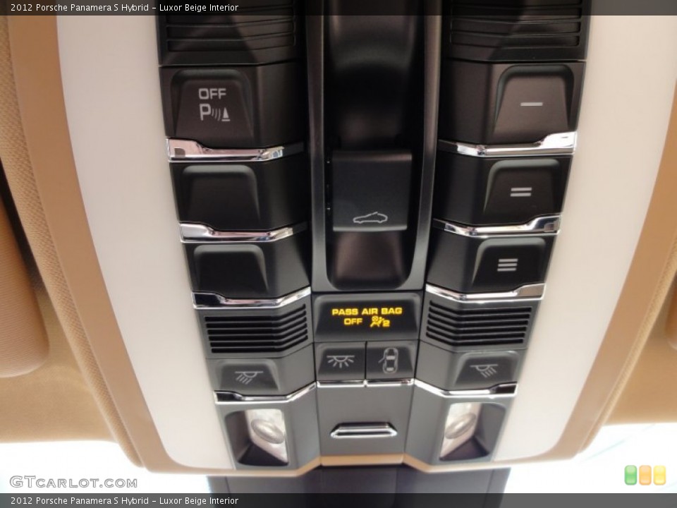 Luxor Beige Interior Controls for the 2012 Porsche Panamera S Hybrid #60362298