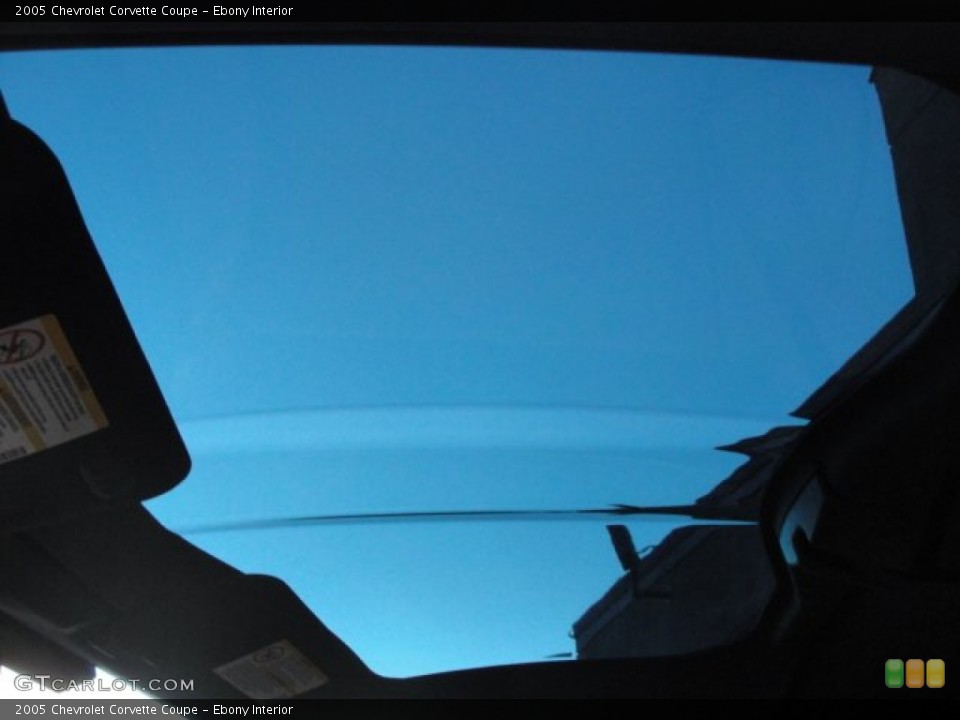 Ebony Interior Sunroof for the 2005 Chevrolet Corvette Coupe #60362301
