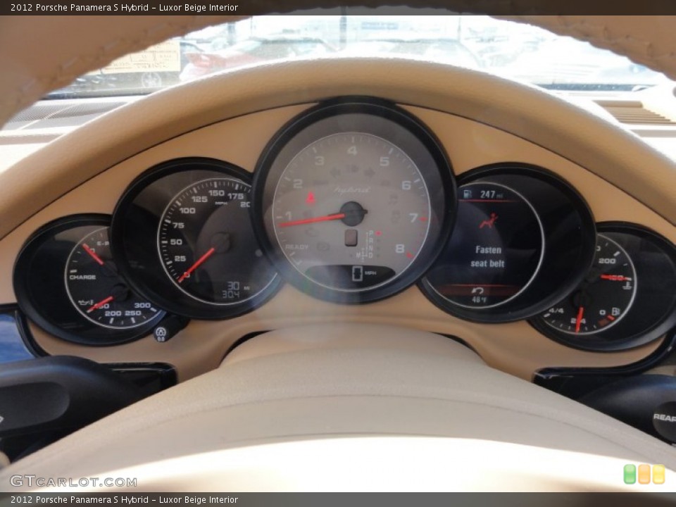 Luxor Beige Interior Gauges for the 2012 Porsche Panamera S Hybrid #60362310