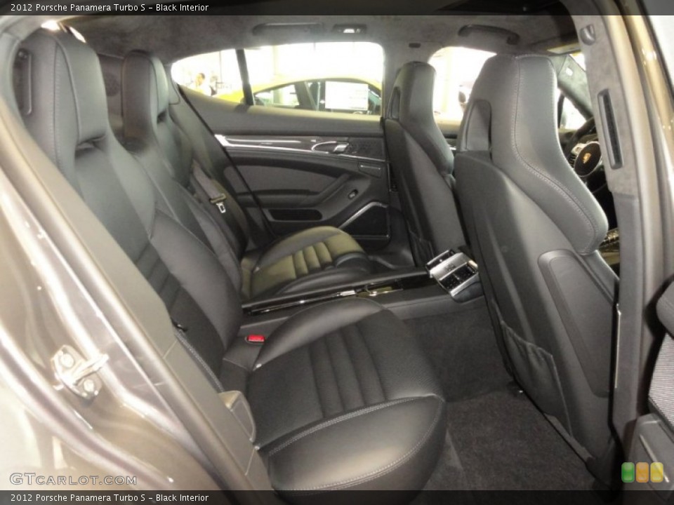 Black Interior Rear Seat for the 2012 Porsche Panamera Turbo S #60362589