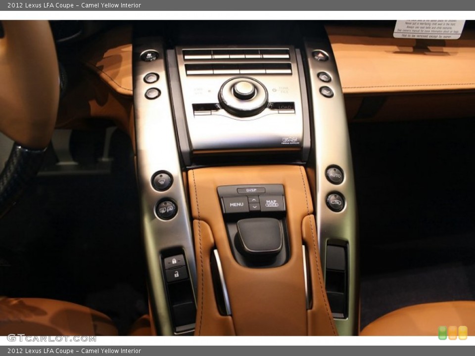 Camel Yellow Interior Controls for the 2012 Lexus LFA Coupe #60362958