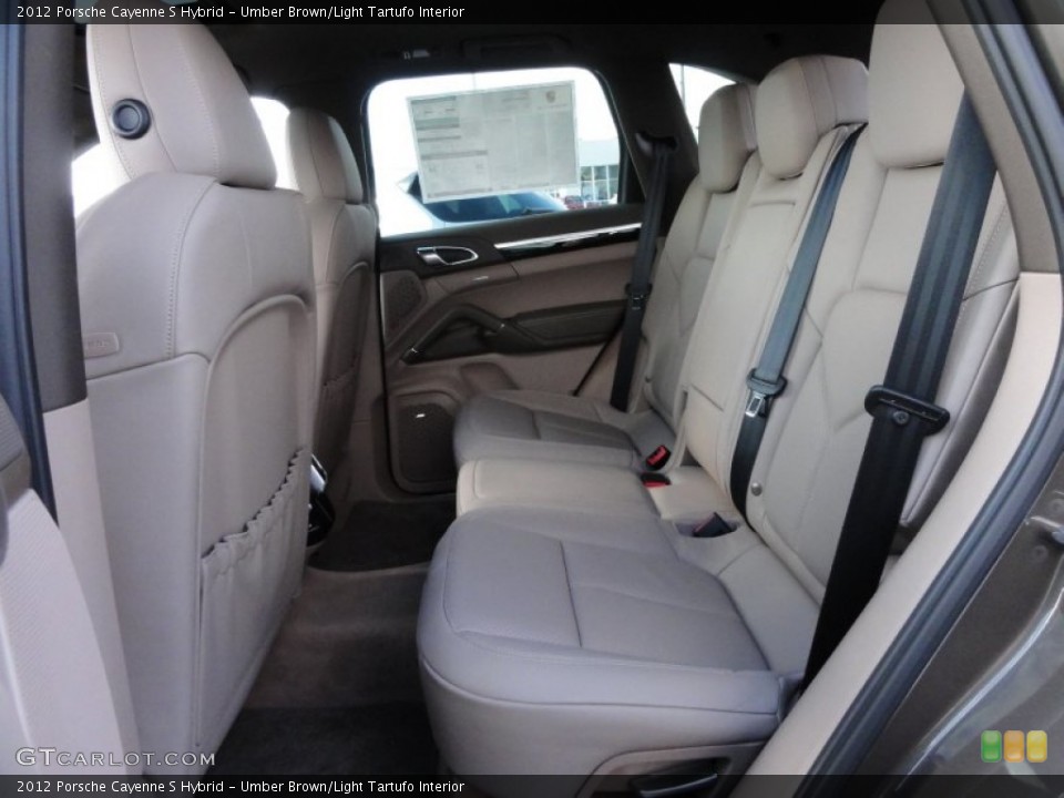 Umber Brown/Light Tartufo Interior Rear Seat for the 2012 Porsche Cayenne S Hybrid #60362979