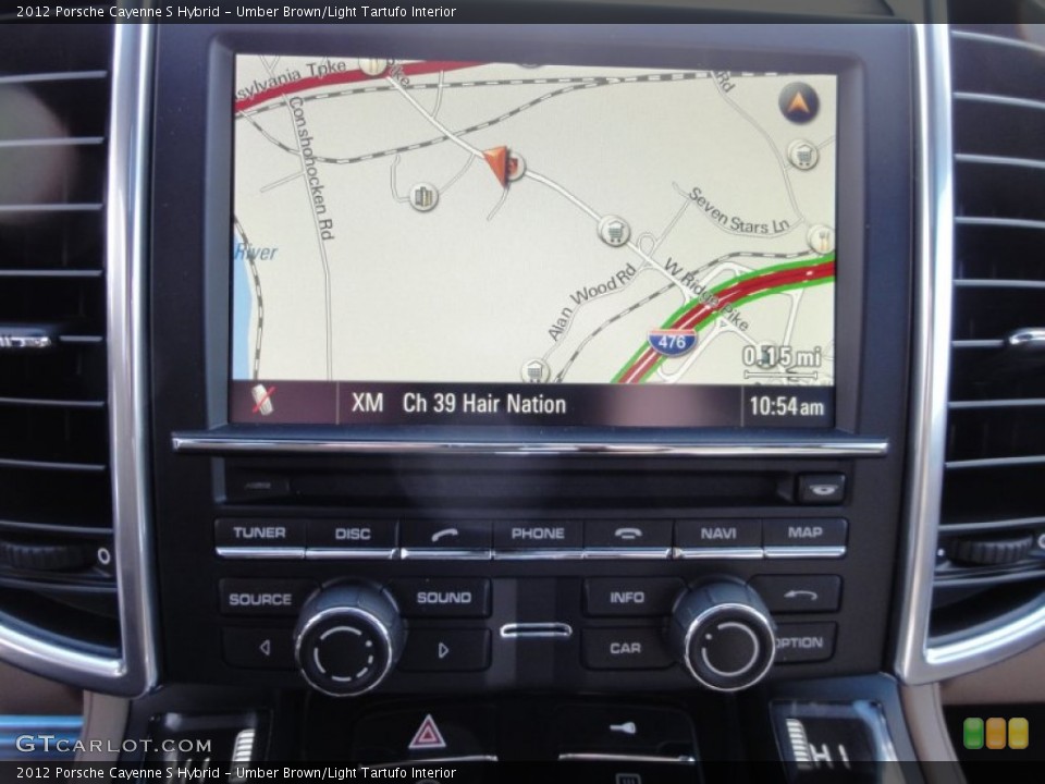 Umber Brown/Light Tartufo Interior Navigation for the 2012 Porsche Cayenne S Hybrid #60363102