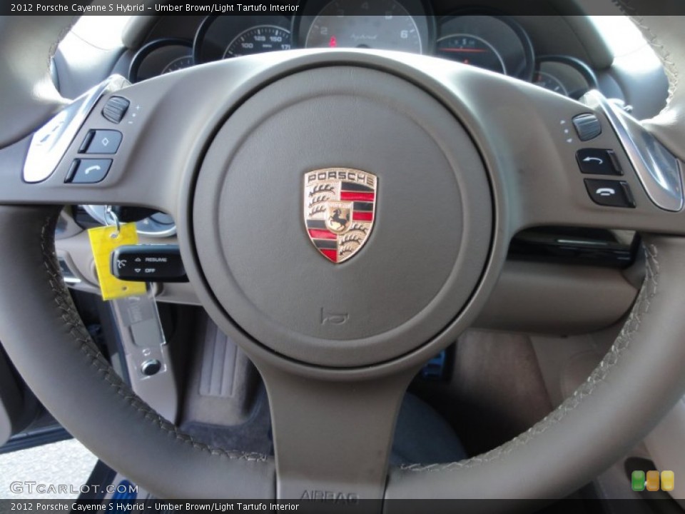 Umber Brown/Light Tartufo Interior Steering Wheel for the 2012 Porsche Cayenne S Hybrid #60363153