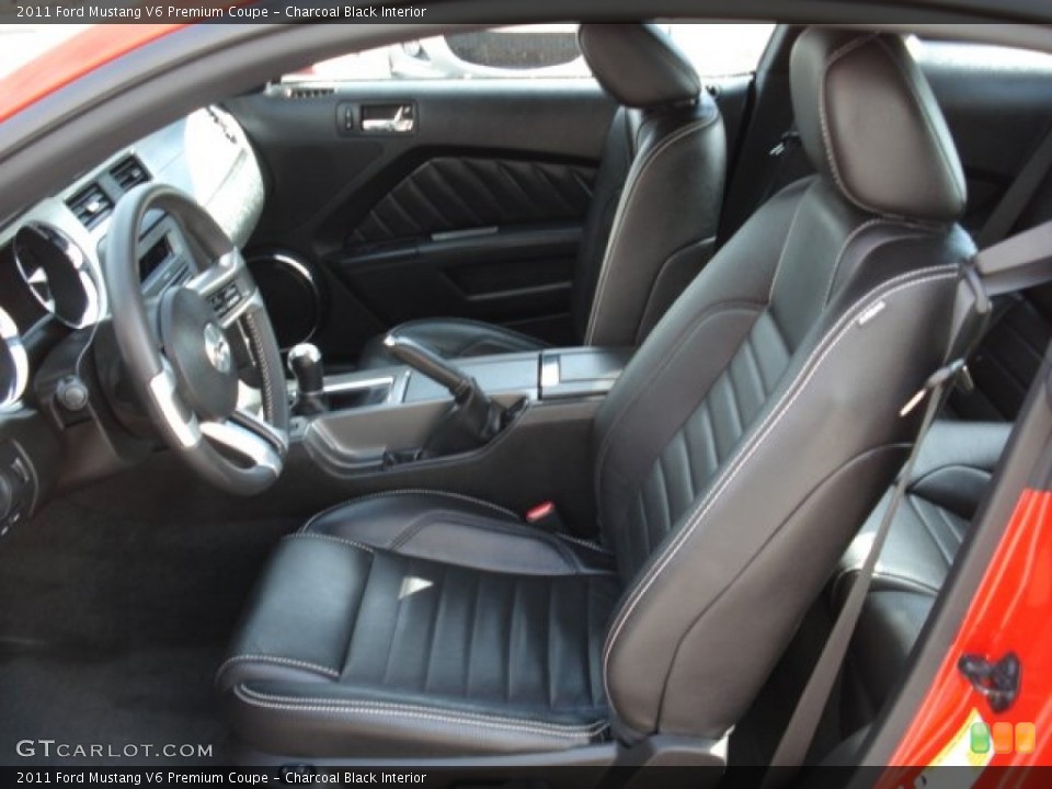 Charcoal Black Interior Photo for the 2011 Ford Mustang V6 Premium Coupe #60363631