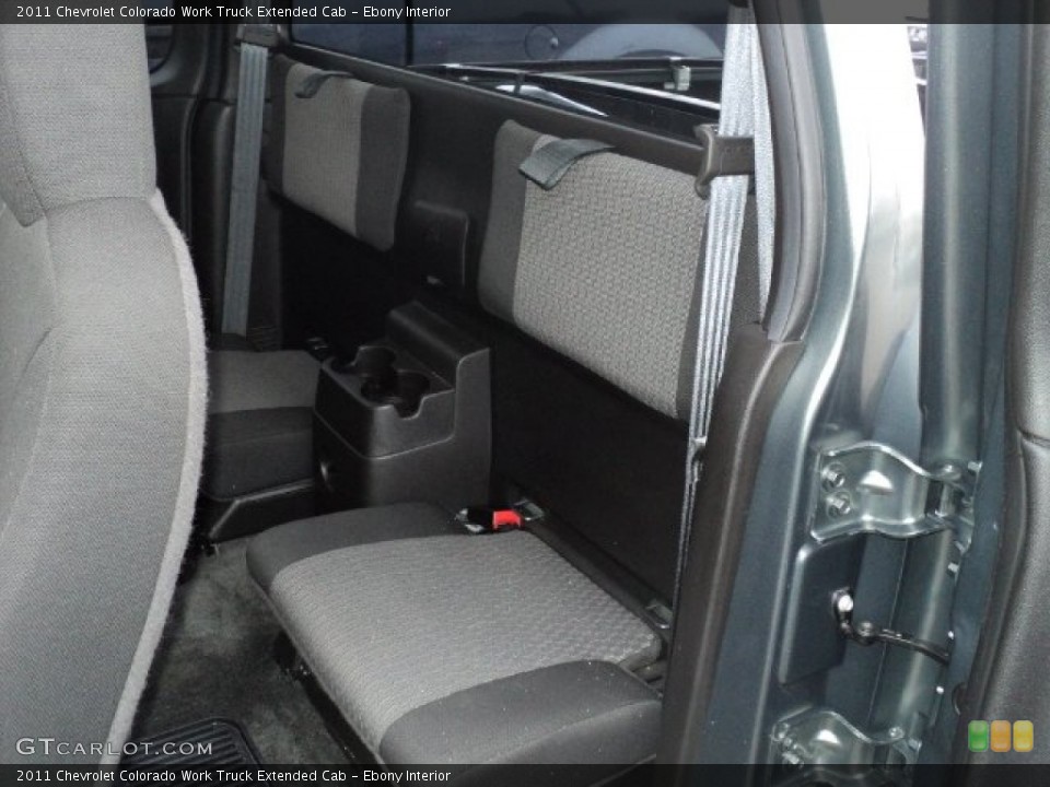 Ebony Interior Photo for the 2011 Chevrolet Colorado Work Truck Extended Cab #60363700