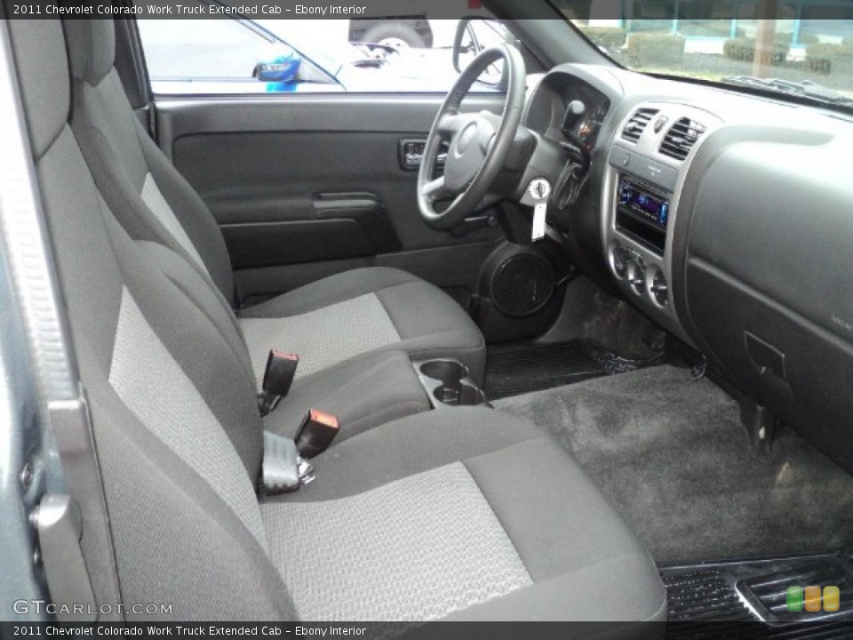 Ebony Interior Photo for the 2011 Chevrolet Colorado Work Truck Extended Cab #60363717