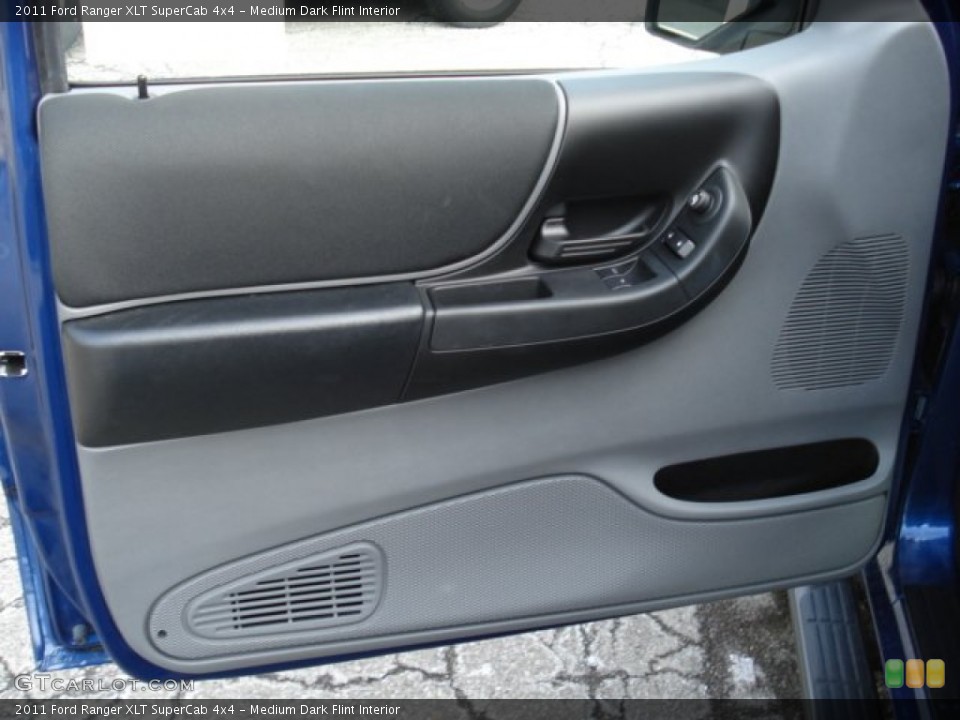 Medium Dark Flint Interior Door Panel for the 2011 Ford Ranger XLT SuperCab 4x4 #60364570