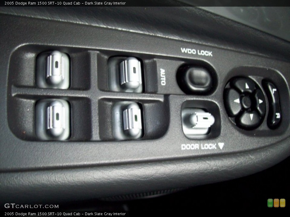 Dark Slate Gray Interior Controls for the 2005 Dodge Ram 1500 SRT-10 Quad Cab #60366396