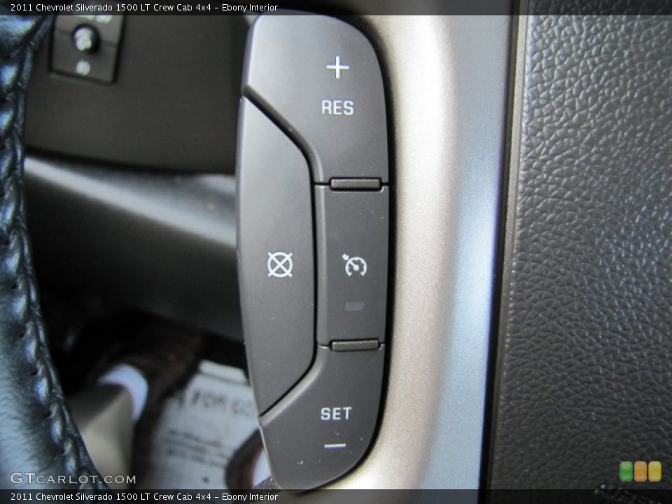 Ebony Interior Controls for the 2011 Chevrolet Silverado 1500 LT Crew Cab 4x4 #60367551