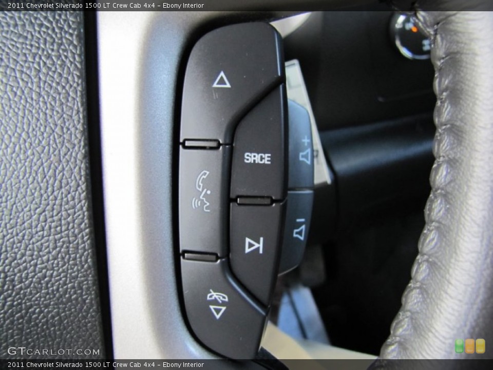 Ebony Interior Controls for the 2011 Chevrolet Silverado 1500 LT Crew Cab 4x4 #60367560