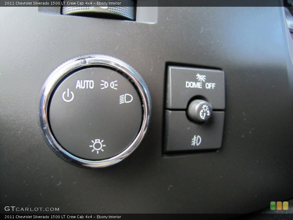 Ebony Interior Controls for the 2011 Chevrolet Silverado 1500 LT Crew Cab 4x4 #60367587