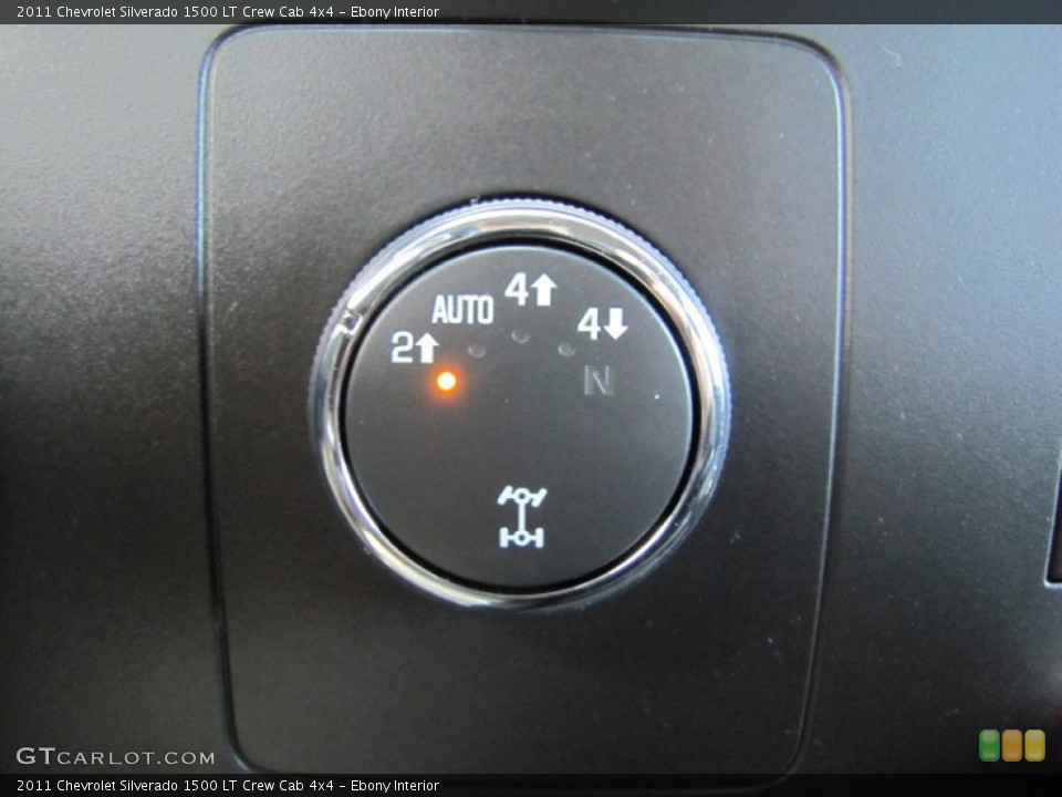 Ebony Interior Controls for the 2011 Chevrolet Silverado 1500 LT Crew Cab 4x4 #60367596