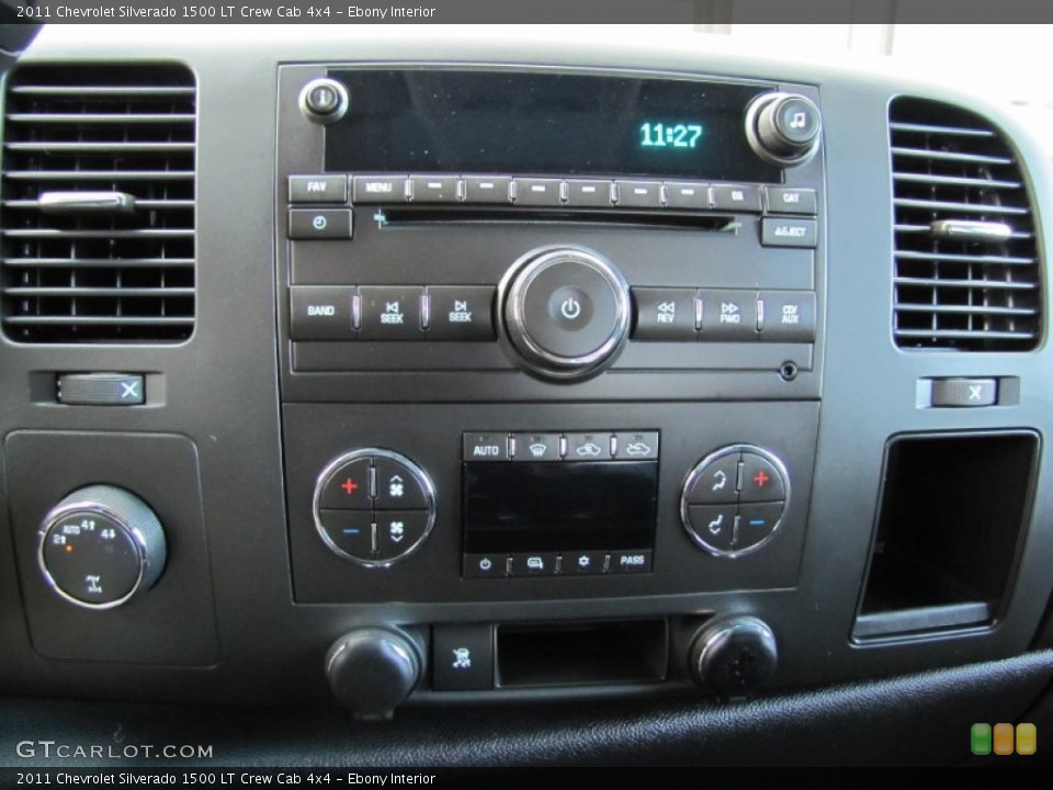 Ebony Interior Controls for the 2011 Chevrolet Silverado 1500 LT Crew Cab 4x4 #60367623