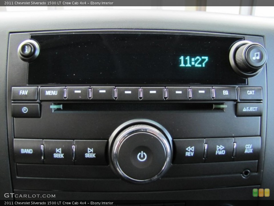 Ebony Interior Audio System for the 2011 Chevrolet Silverado 1500 LT Crew Cab 4x4 #60367632
