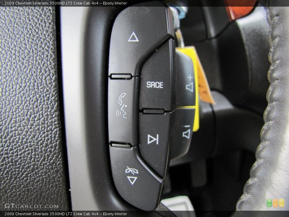 Ebony Interior Controls for the 2009 Chevrolet Silverado 3500HD LTZ Crew Cab 4x4 #60368178