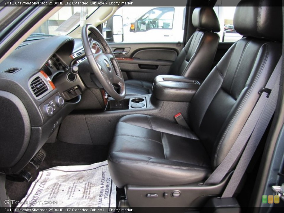 Ebony Interior Photo for the 2011 Chevrolet Silverado 2500HD LTZ Extended Cab 4x4 #60368943