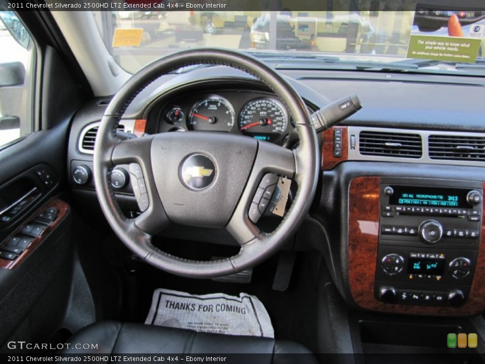 Ebony Interior Dashboard for the 2011 Chevrolet Silverado 2500HD LTZ Extended Cab 4x4 #60368952