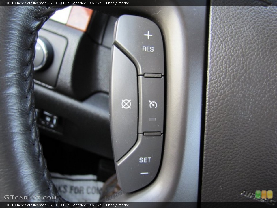 Ebony Interior Controls for the 2011 Chevrolet Silverado 2500HD LTZ Extended Cab 4x4 #60368982