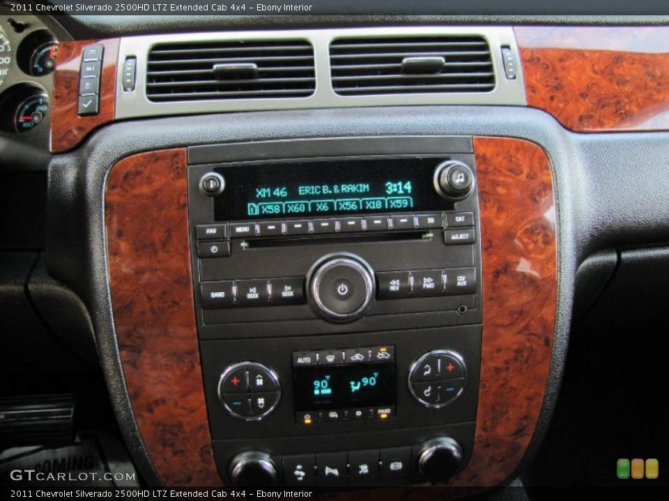 Ebony Interior Controls for the 2011 Chevrolet Silverado 2500HD LTZ Extended Cab 4x4 #60369051