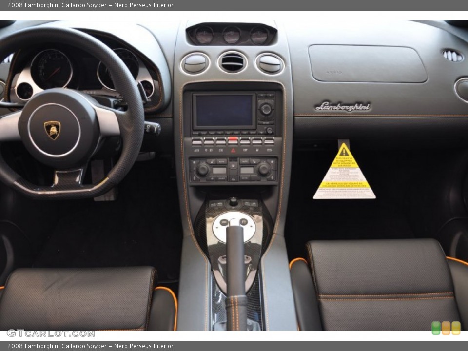 Nero Perseus Interior Dashboard for the 2008 Lamborghini Gallardo Spyder #60369821
