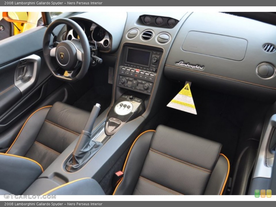 Nero Perseus Interior Dashboard for the 2008 Lamborghini Gallardo Spyder #60369840
