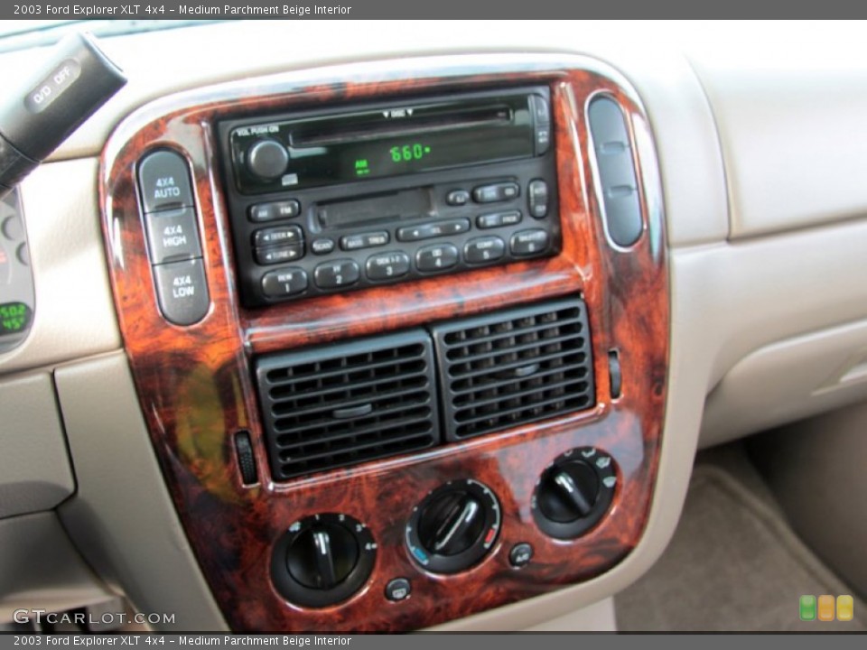 Medium Parchment Beige Interior Controls for the 2003 Ford Explorer XLT 4x4 #60370653