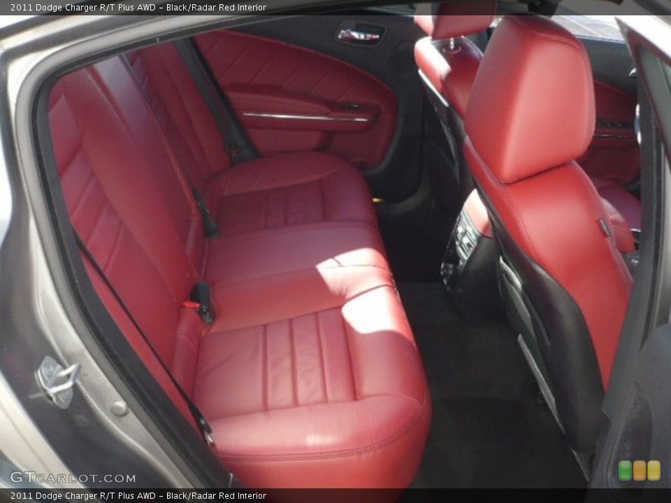 Black/Radar Red Interior Photo for the 2011 Dodge Charger R/T Plus AWD #60370767