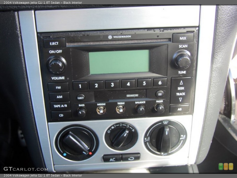 Black Interior Controls for the 2004 Volkswagen Jetta GLI 1.8T Sedan #60370923
