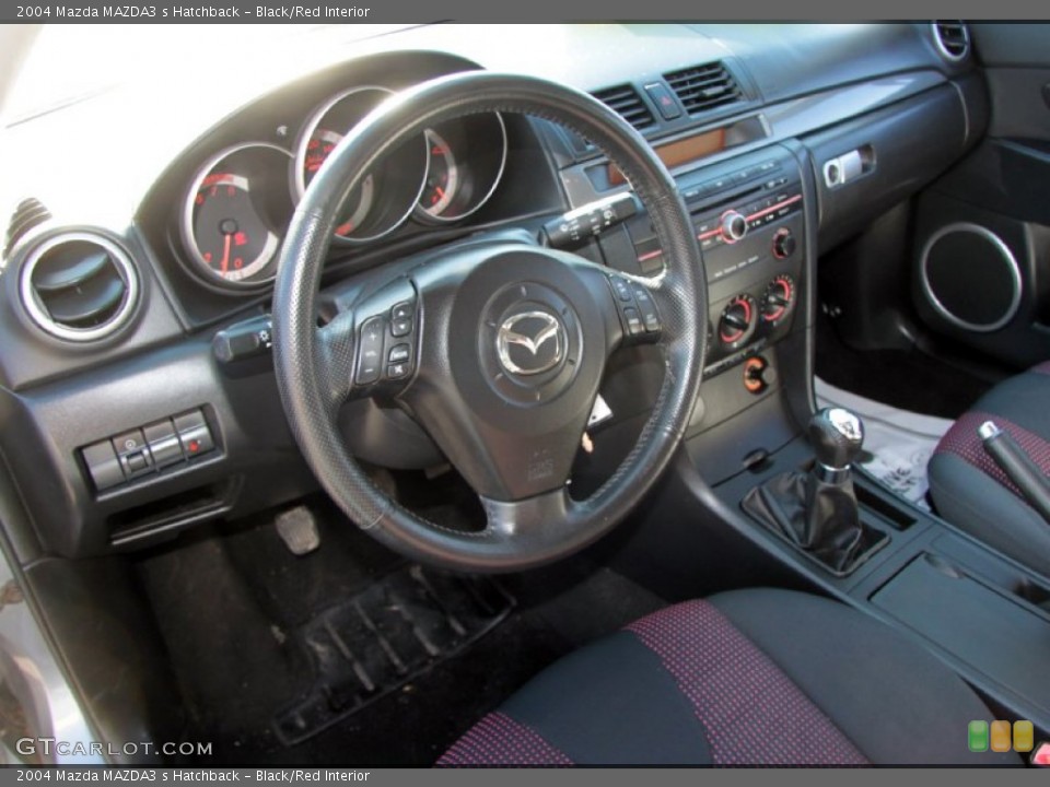 Black/Red Interior Photo for the 2004 Mazda MAZDA3 s Hatchback #60371555