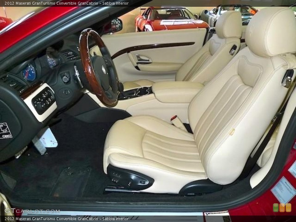 Sabbia Interior Front Seat for the 2012 Maserati GranTurismo Convertible GranCabrio #60375243
