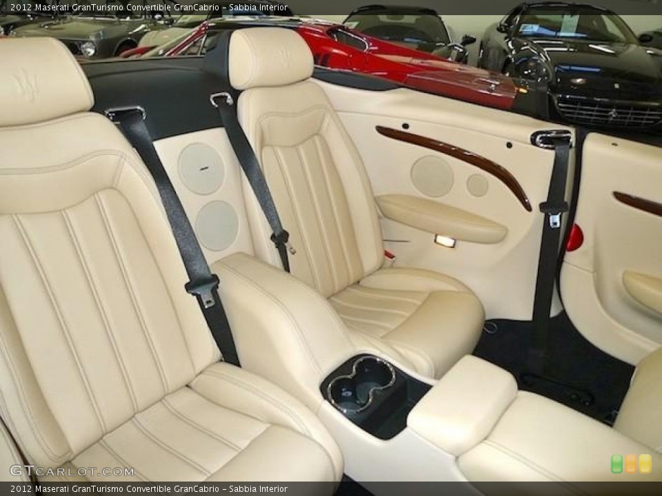 Sabbia Interior Rear Seat for the 2012 Maserati GranTurismo Convertible GranCabrio #60375291